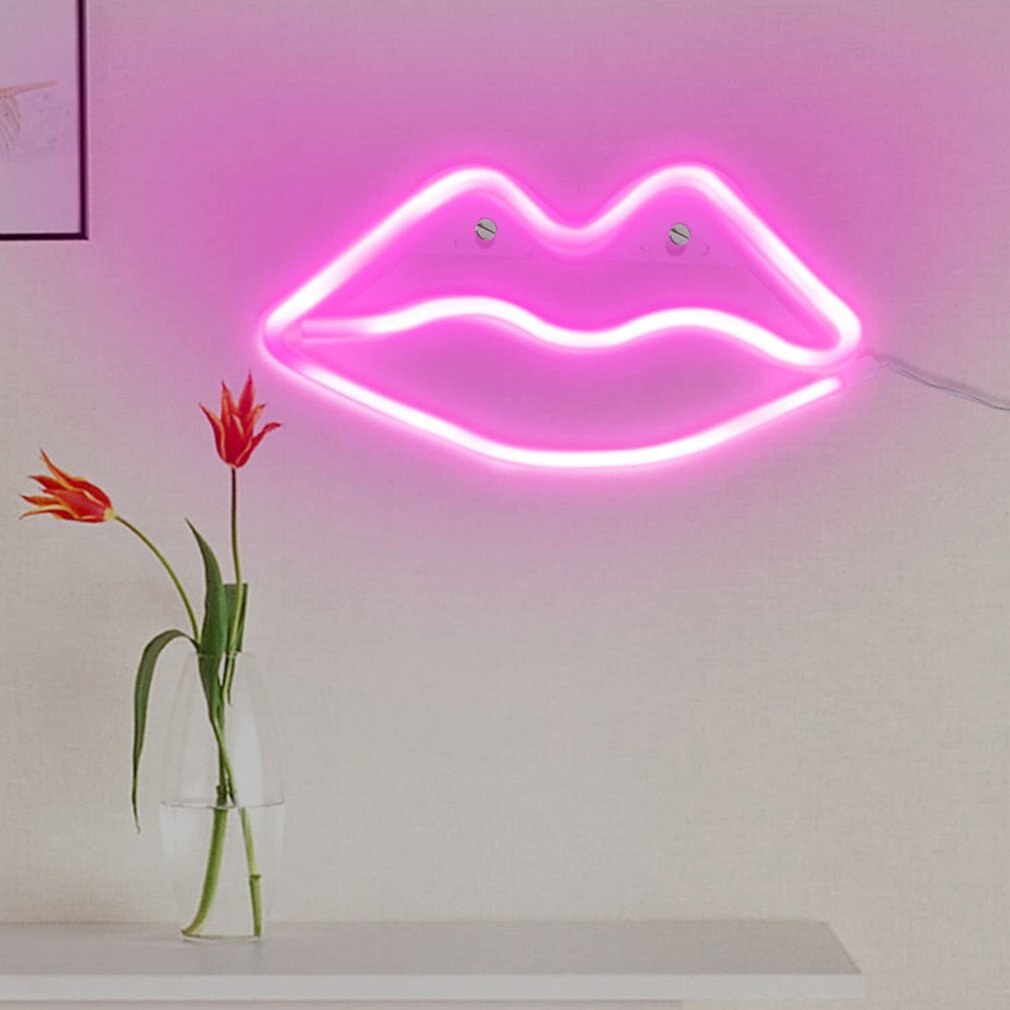LED néon suspendus lumières coeur amour signe décoratif néon applique murale pour barre ou filles chambre décoration proposition créative