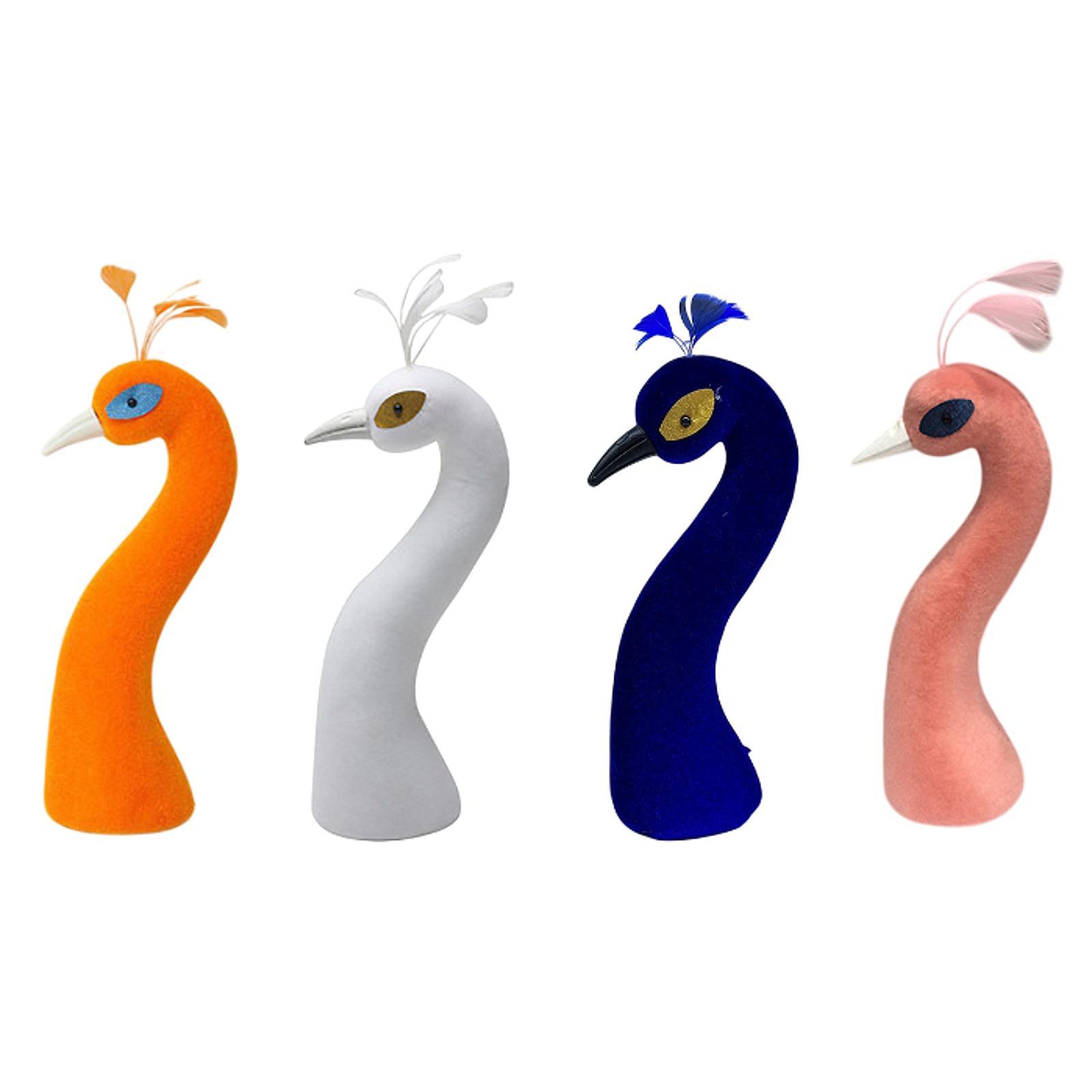 Peacock mannequin head flower arrangement decor decorative figure foam