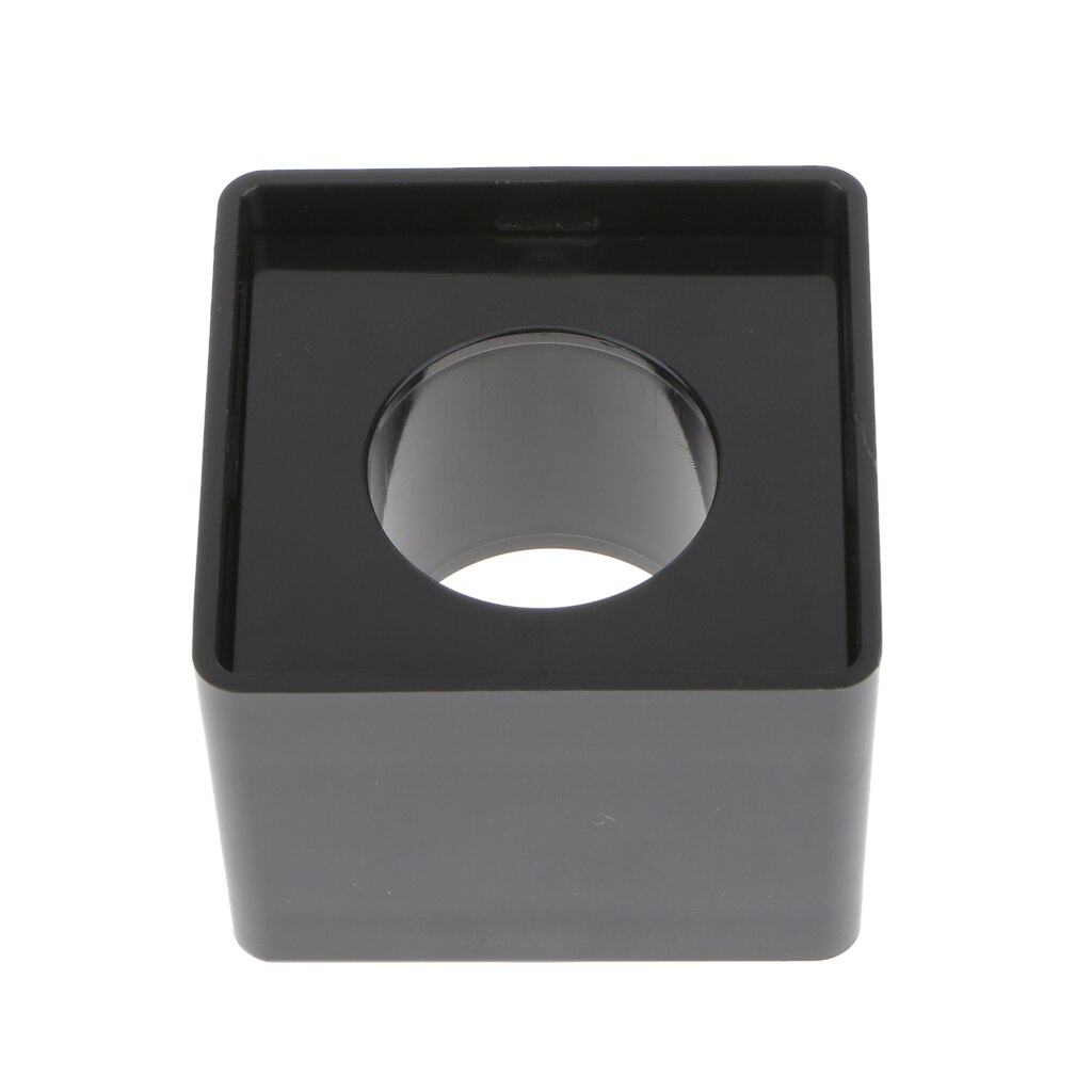 1pcs Black ABS Mic Microphone Interview Square Cube Logo Flag Station 39mm Hole