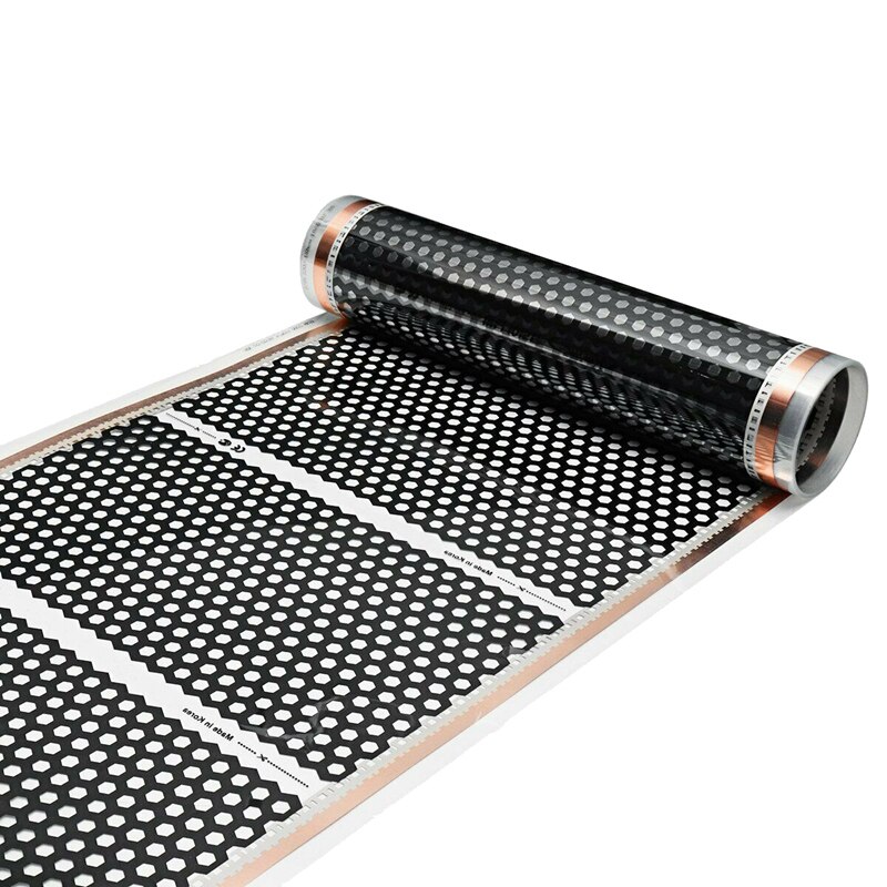 Vloerverwarming 50Cm X 2M Honingraat Heater Elektrische Infrarood Verwarmde Floor Film 220V: Default Title