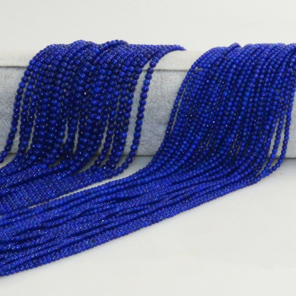 Naturale di Buona Qualità Lapislazzuli Branelli Allentati Rotondi 2.5 millimetri, 3.5 millimetri
