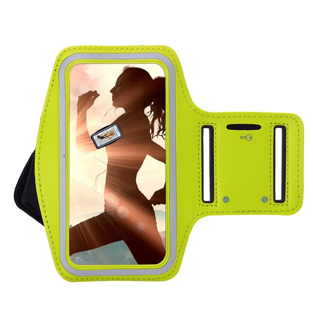 Para Huawei Nova 2 Plus brazaletes para teléfonos móviles gimnasio Running brazalete deportivo para Huawei Nova 2 brazalete ajustable Fundas protectoras: Yellow