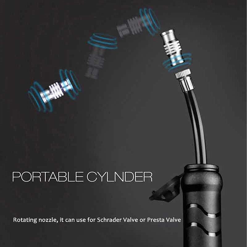 WILD MAN Aluminum Alloy Mini Bicycle Pump Mountain Bike Air Pump for XIAOMI M365 Electric Scooter Valve 100 Psi