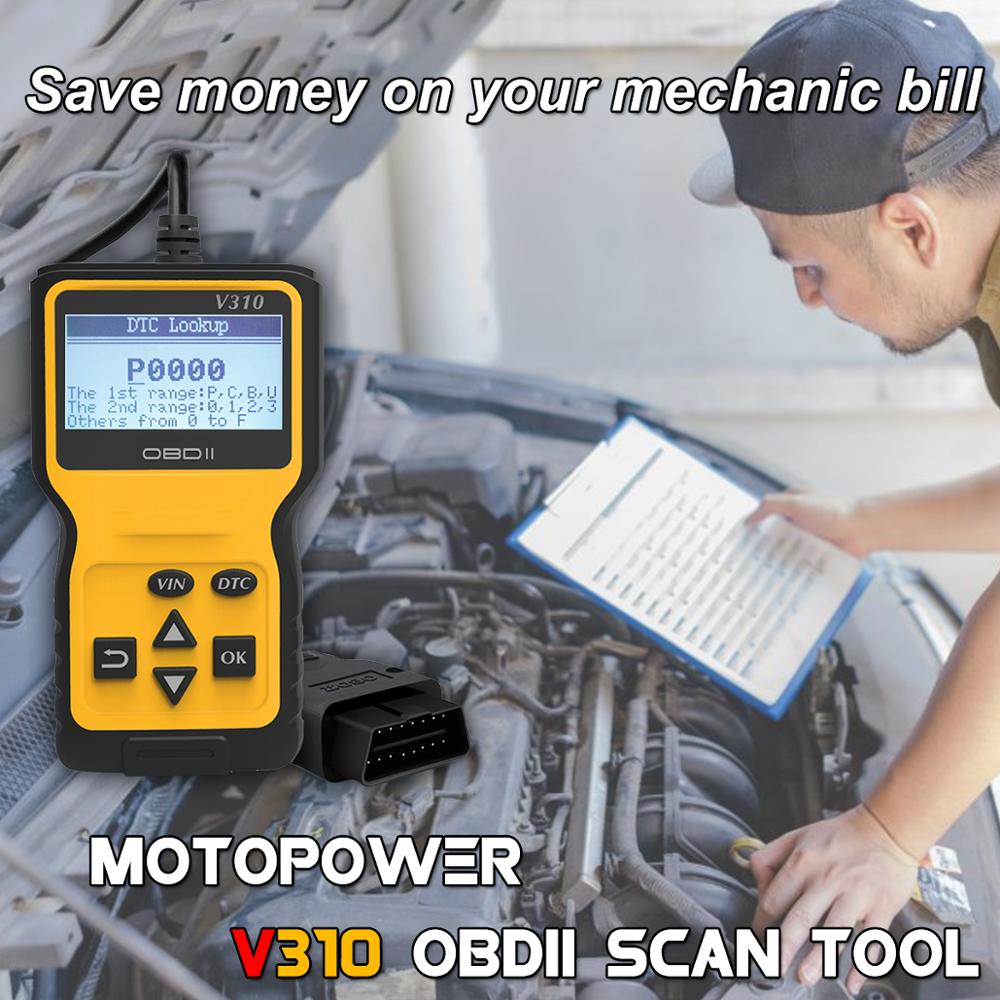 MOTOPOWER MP69033 OBD2 Scanner Universal Car Engine Fault Code Reader, CAN Diagnostic Scan Tool for All OBD II Protocol Cars