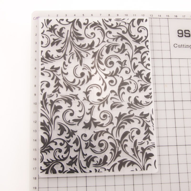 12.8x17.6cm Leaves Texture Embossing folders Plastic Embossing Folder For Scrapbooking DIY Photo Album Card