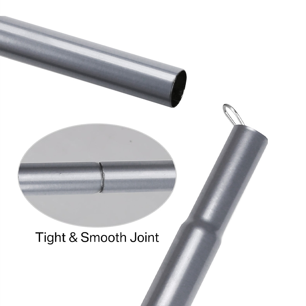 impostato di pali per tenda telescopici da 2 m, impostato di 2 pali pieghevoli da campeggio leggeri e regolabili per escursioni a baldacchino da passeggio