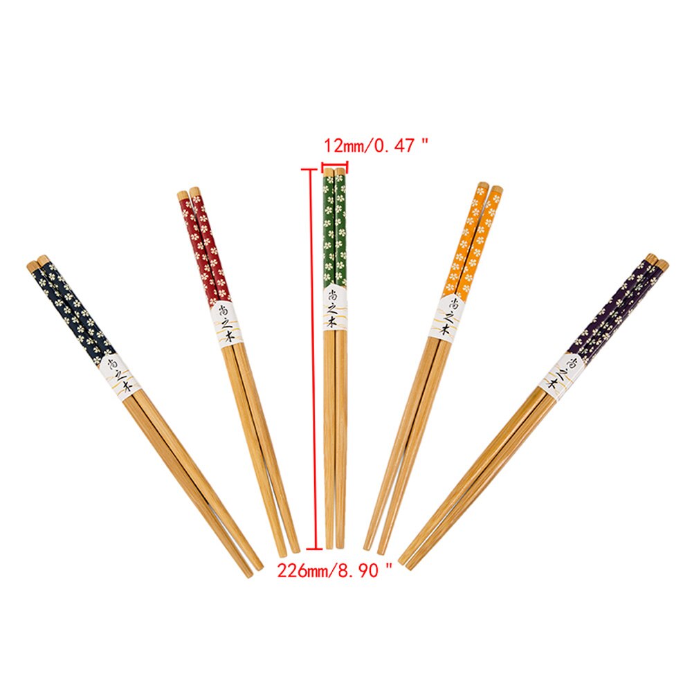 5 par/zestaw Wykonany ręcznie naturalne bambusowe pałeczki wielokrotnego użytku zastawa stołowa japońskie pałeczki Sushi pałeczki robić jedzenia