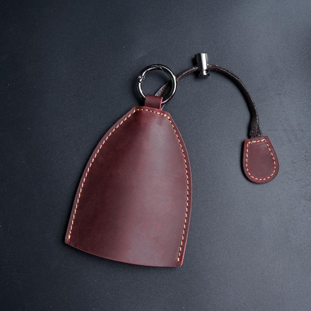 SIKU herren leder geldbörsen halter schlüssel brieftasche schlüssel halter: Wine red