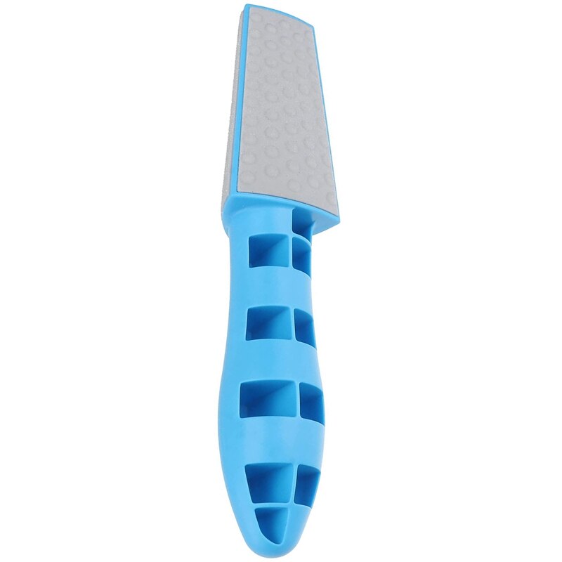 Voet Bestand Pedicure Voetrasp File Driezijdige Voet Bestand Voet Scrubber Eelt Remover Tool Dode Huid Verwijderen Gereedschap: Blauw