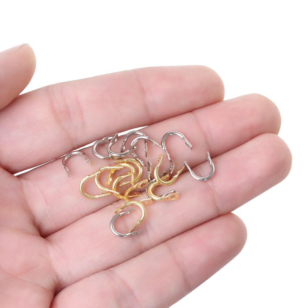 50 Pcs -Spin Clevises Spinner Spin Messing Diy Spinner Aas Spinner Vissen Lokt Accessoires Clevis Visgerei