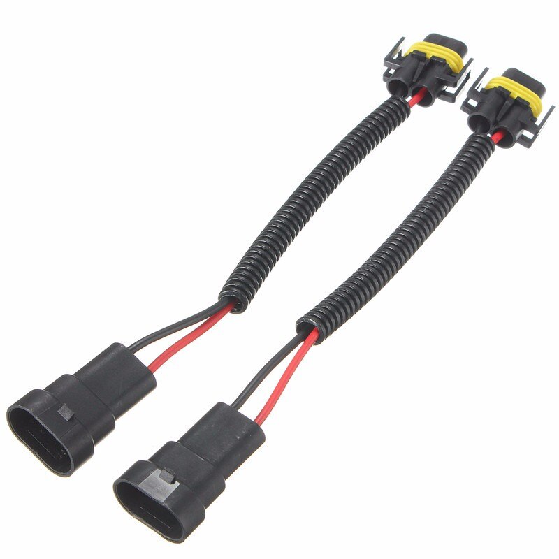 12V 2Pcs 9006 To H11 H8 Headlight Fog Light Conversion Connector Wiring