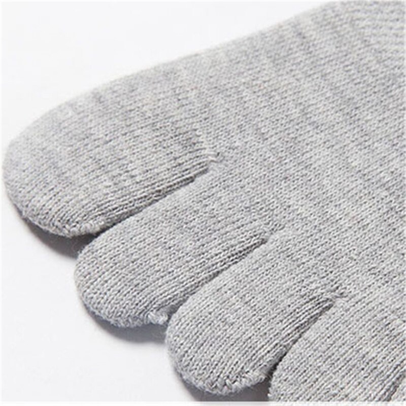 1 pair Five Finger Toe Socks Unisex Men Women Breathable Cotton Nonslip Socks Anti-skid Short Invisible Socks