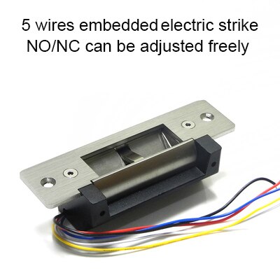 ANSI Standard Heavy Duty Electric Strike Lock 1000kg Holding Force Glass Door Electric Strike Power to Unlock/lock Adjustable: XM-124AS