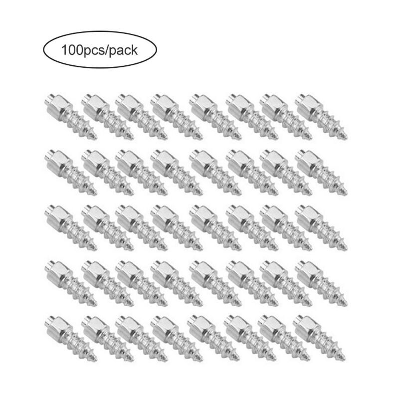 9mm spikar för däck/däck dubbar/skruvade dubbar/isdubb/snökedjor för cykel/cykel/skor/stövlar 100 st