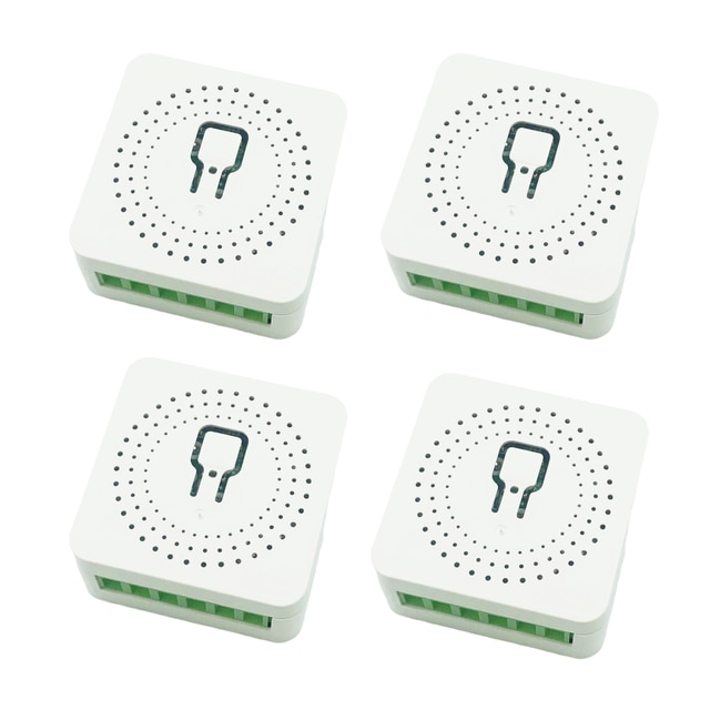 ATHOM – Mini commutateur relais ESPHome 3 voies 16a, pré-emballé, fonctionne avec l&#39;assistant domestique: 4 Pcs ESPHome