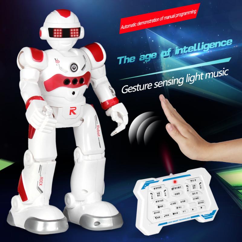 2 typer pædagogisk intelligent rc robot legetøj robot til børn dreng fjernbetjening programmerbar robotik legetøj børn juguetes