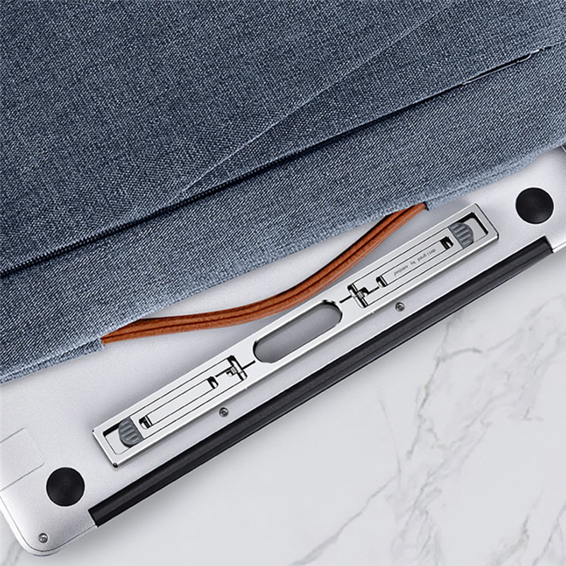 Aluminum Vertical Laptop Stand for MacBook Air Pro Adjustable Holder Riser Foldable Portable Notebook Stand Gray