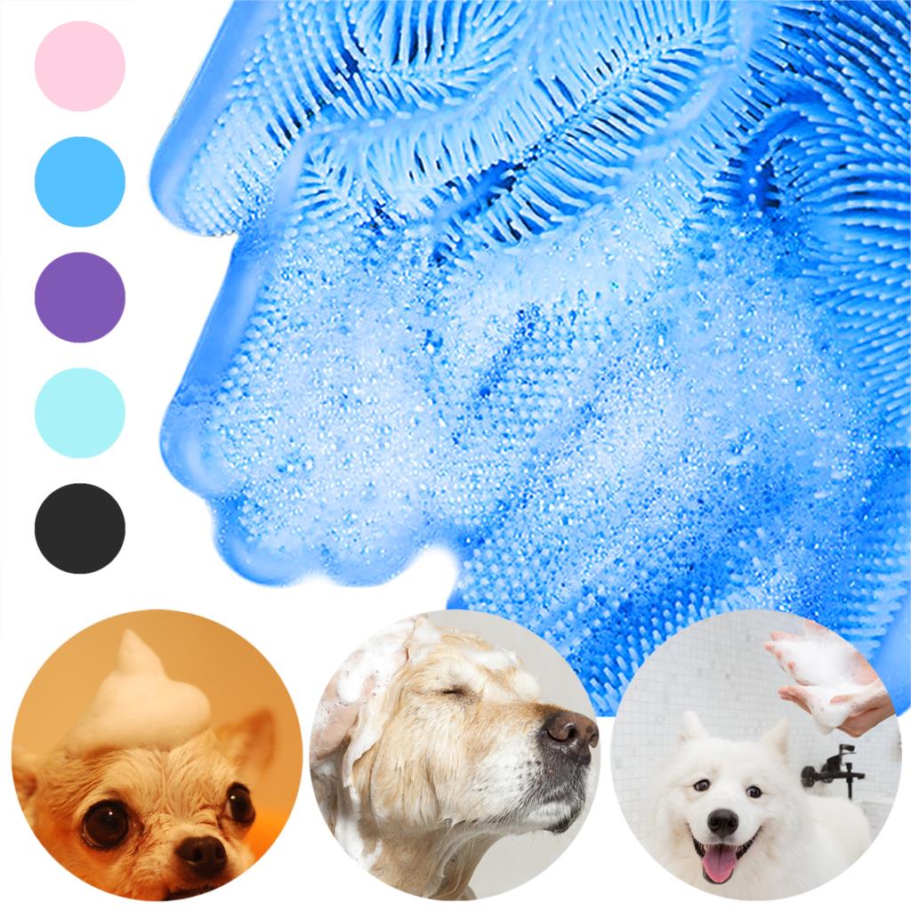 1 para rękawice silikonowe zmywanie naczyń kuchnia płuczka gąbka robić mycia naczyń gumowe szorowanie czyszczenie rękawice robić mycia narzędzi przyrząd kuchenny