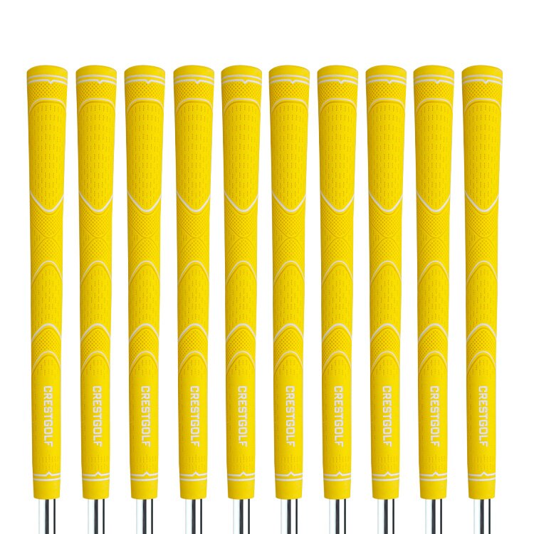 Crestgolf 8PC/Bag Mini Kids' Rubber Golf Grip Children Putter Grips 5 Colors Choice Golf Clubs Grips: yellow