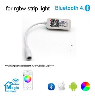 Wifi fjernbetjening alexa google hjemme stemmestyring rgbw rgb cct  ws2811 ws2812b pixel led strip lys skift/dæmper/timer: Bluetooth rgbw