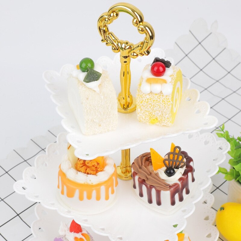 Afneembare Cake Stand Bruiloft Verjaardag Party 3 Tier Gebak Cupcake Fruitschaal Serveren Dessert Displasy Houder Europese Stijl