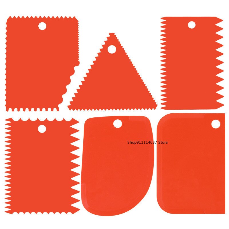 6pcs Plastic Clay Scraper Set Scraping Handle Carved Soft Clay Sculpture Knife Industrial Clay Scraper Sculpture Pottery Tools