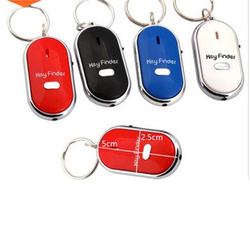 1pc LED Light Torch Remote Sound Control Lost Key Finder Locator Keychain Keyring