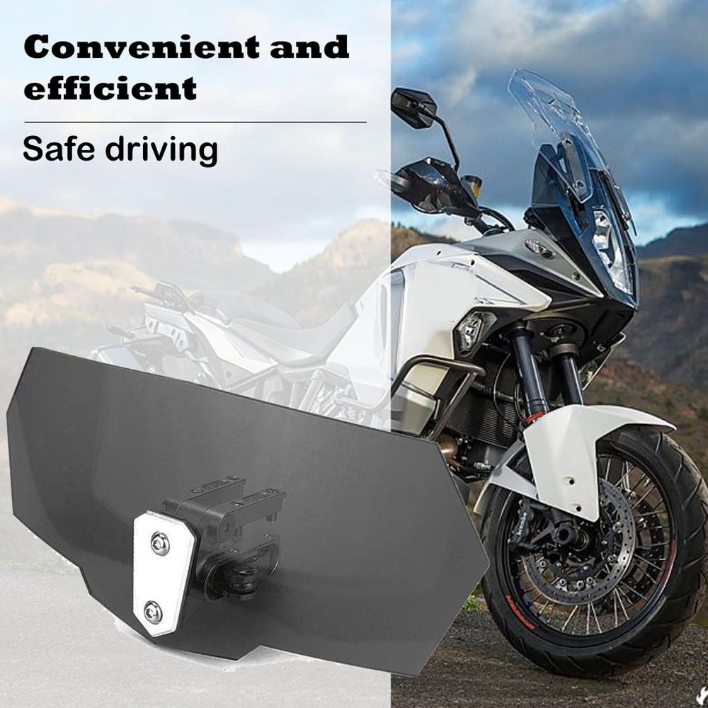 Moto universel modifié rehaussé universel petit pare-brise pare-brise installé petit pare-brise