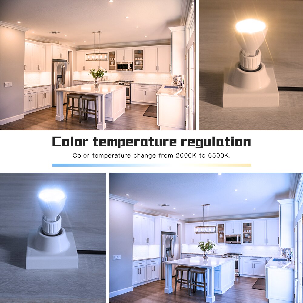Gledopto zigbee 3.0 smart rgbcct  MR16 søkelyset pro 4w ac /dc12v pære fungerer med alexa ekko Plus telefon app/stemme/rf fjernkontroll