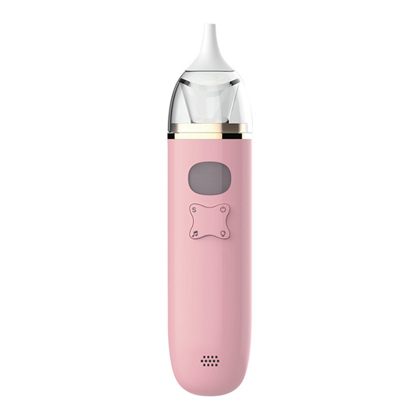 Electric Nose Suction With Music Baby Nasal Aspirator Automatic Snot Sucker Anti Backflow For Toddlers Detachable Home Travel: Pink