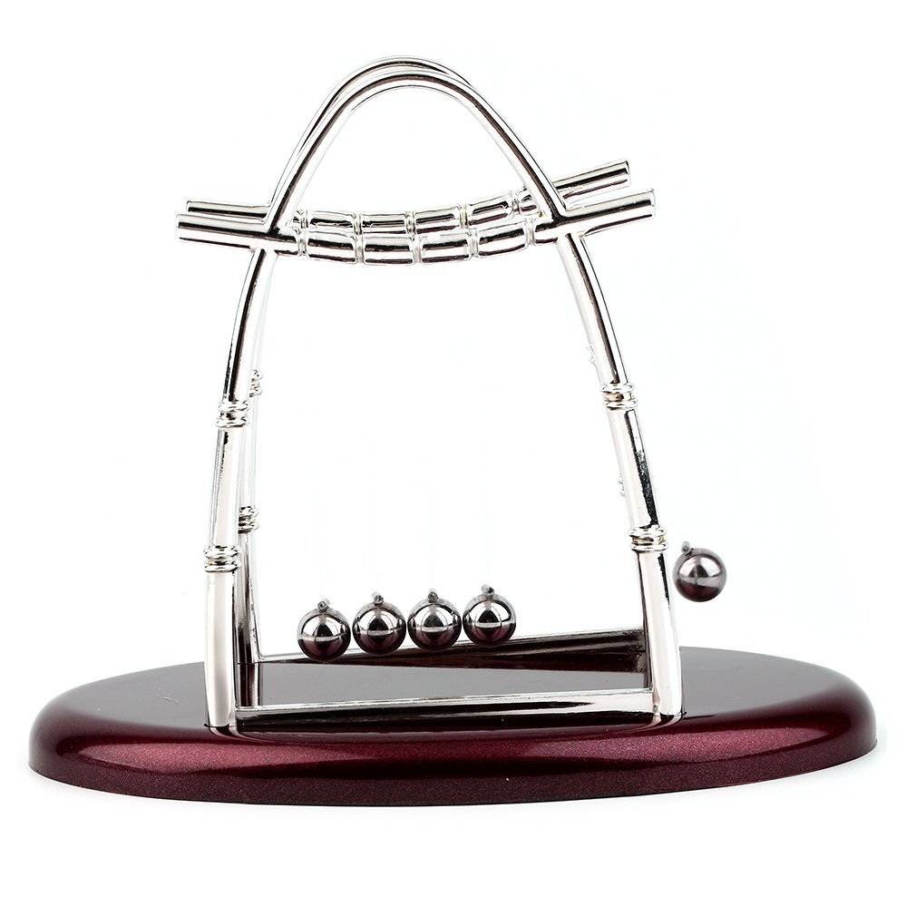 ! Hotton 'S Cradle Steel Balance Ball Natuurkunde Science Pendulum Desktop Nieuw