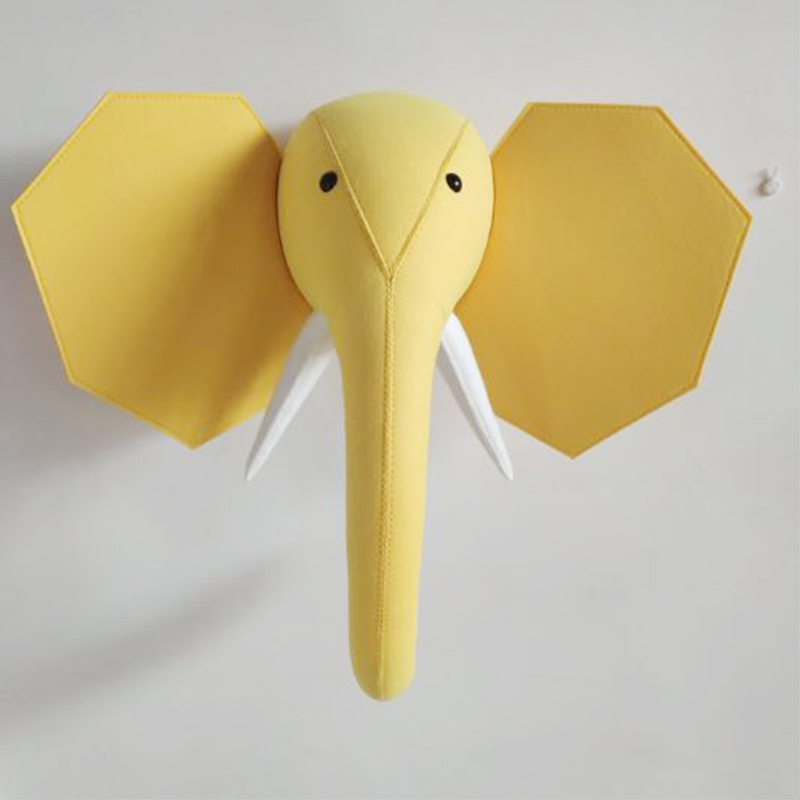 Ins Nordic Animals Head decorazione murale feltro fatto a mano teste di animali appeso a parete giocattoli di peluche Baby Boy Room Kids Girl Room Decor: New 4
