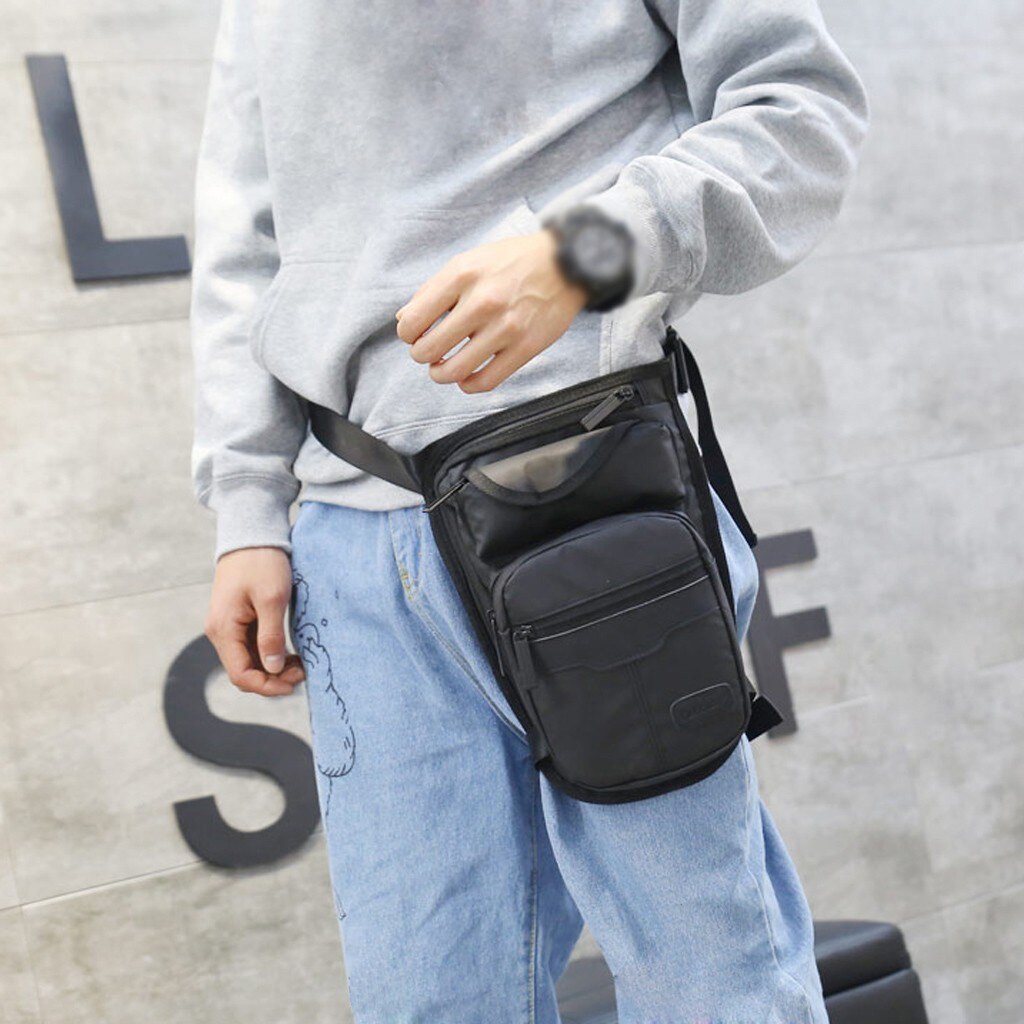 Neue Reiten Bein Tasche Stilvolle Und Multifunktionale Wasserdichte draussen Taille Pack Männer Sport Brust Tasche Schulter Umhängetasche # BL4