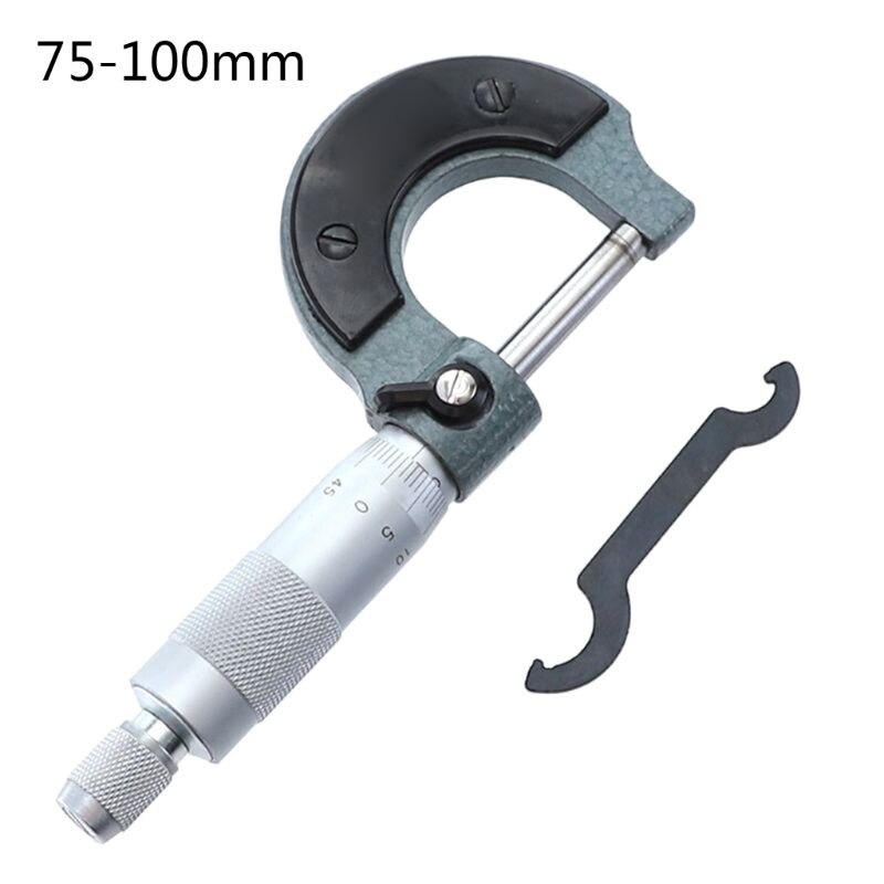 Micrometer 25-50/50-75/75-100mm Metric Carbide Gauge Standards Caliper: 75-100mm
