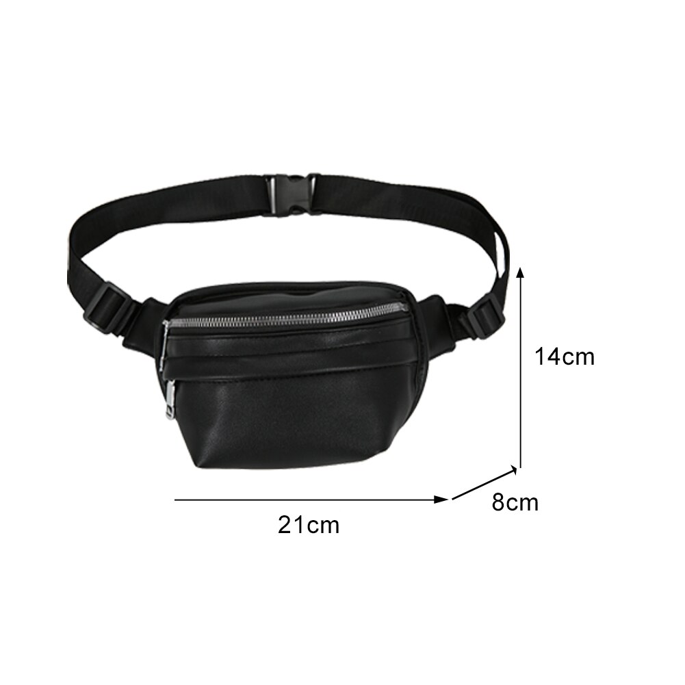 Borsa a tracolla in tinta unita moda donna PU cerniera in pelle marsupio borsa a tracolla borsa da viaggio giornaliera da donna 2021