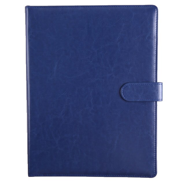 A5 Document Bag File Folder Clip Board Business Office Financial School Supplies Faux Leather Made Super on Now: Blue A4 File Folder