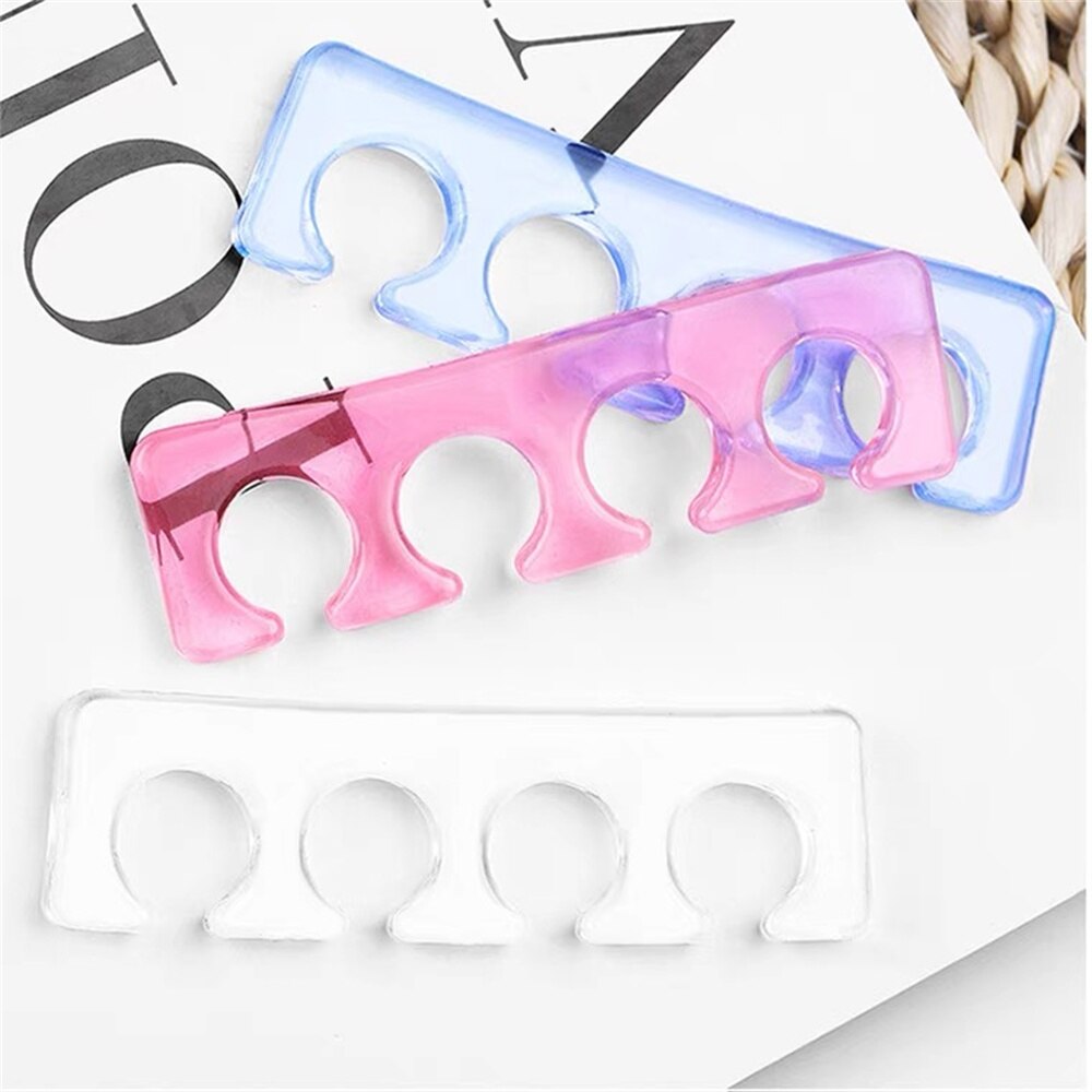 2 sztuk/partia palec u nogi separatory elastyczne miękkiego silikonu palec/palec u nogi przekładki 1 para paznokci polski Pedicure narzędzia miękkie palec u nogi separator 5 kolory