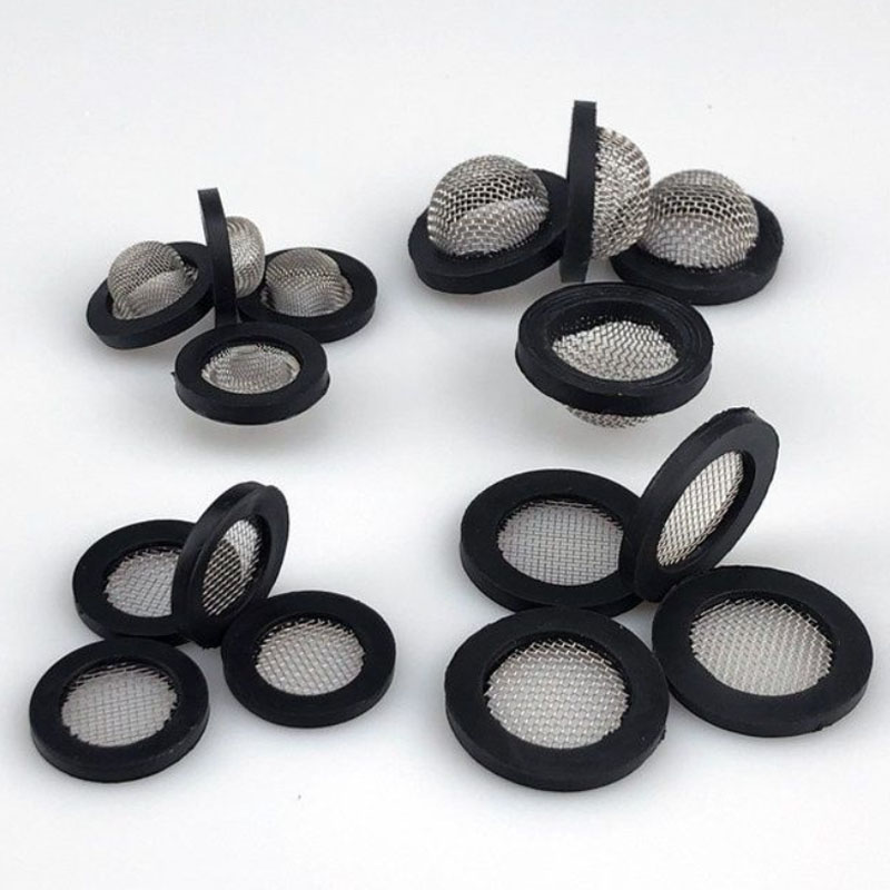 5 Stuks 1/2 "3/4" O-Ring Afdichting Slang Pakking Rubberen Ring met Filter Netto voor Kraan Grommet Rubberen Pakking Filter Wasmachine Gootsteenzeefje