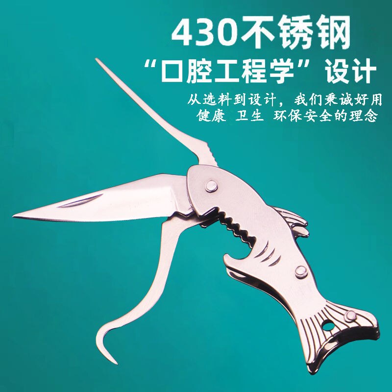 Hoogwaardige Tandenstoker Rvs Floss Pick Tand Draagbare Ultra-Fijne Haak Flesopener