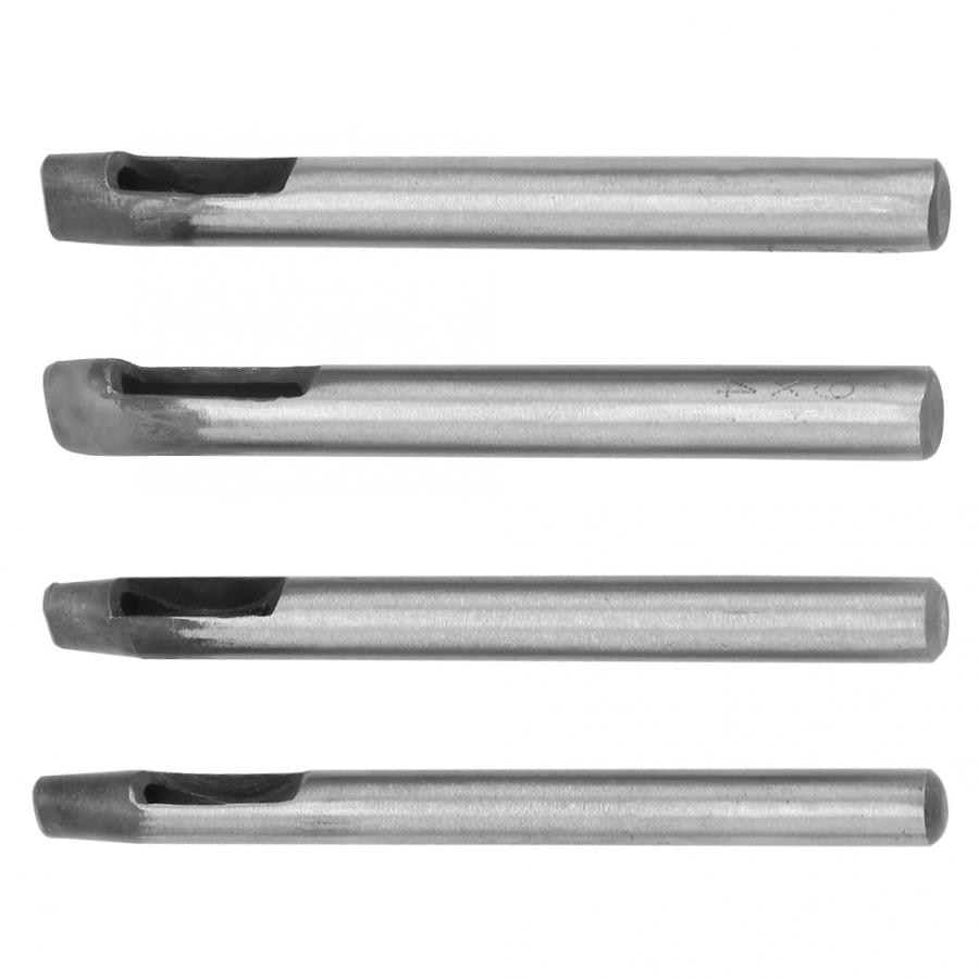Jeu de poinçons pour trous d'artisanat du cuir de 4mm | Trou ovale en forme d'oillet, outil de poinçonnage, perforateur à main, poinçon pour cuir