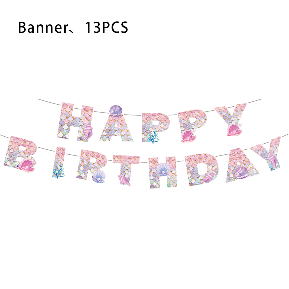 Decoraciones para de cumpleaños de príncipes de sirena, vajilla desechable, bolsa Gif, globo de aluminio, decoración de fondo, suministros para de Baby Shower