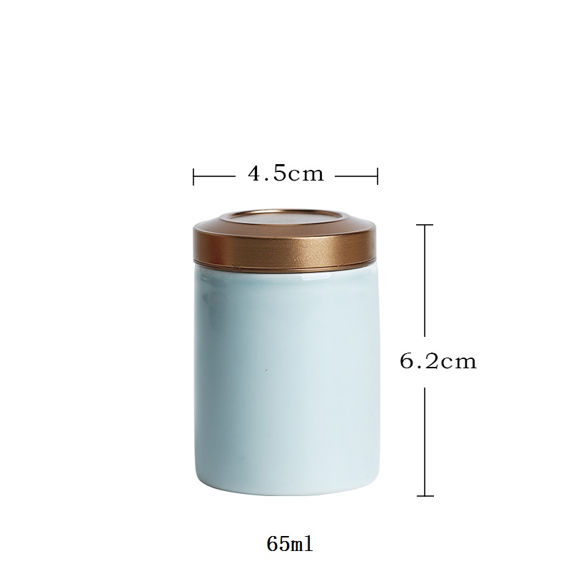 CHANSHOVA einfarbig Kleine und große Porzellan Tee Caddie kanister Versiegelt keramik glas Chinesischen Tee lagerung Kasten Container H293: 5