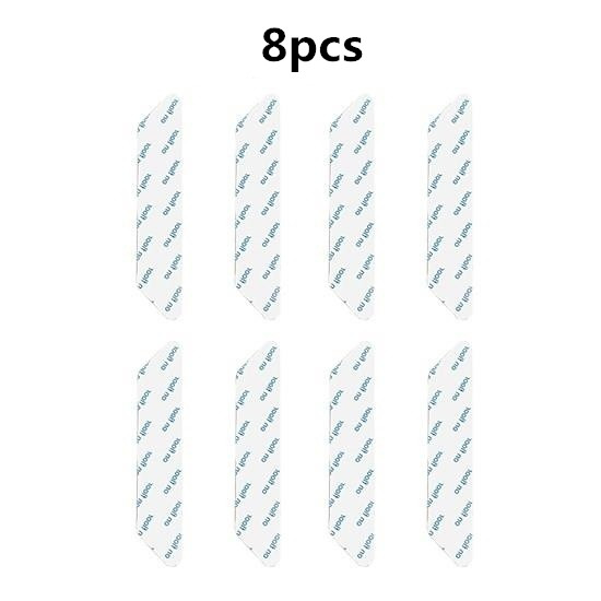 Patch antidérapant Anti-bouclage pour tapis, lavable et réutilisable, autocollant fixe pour tapis de sol, 8 pièces: White