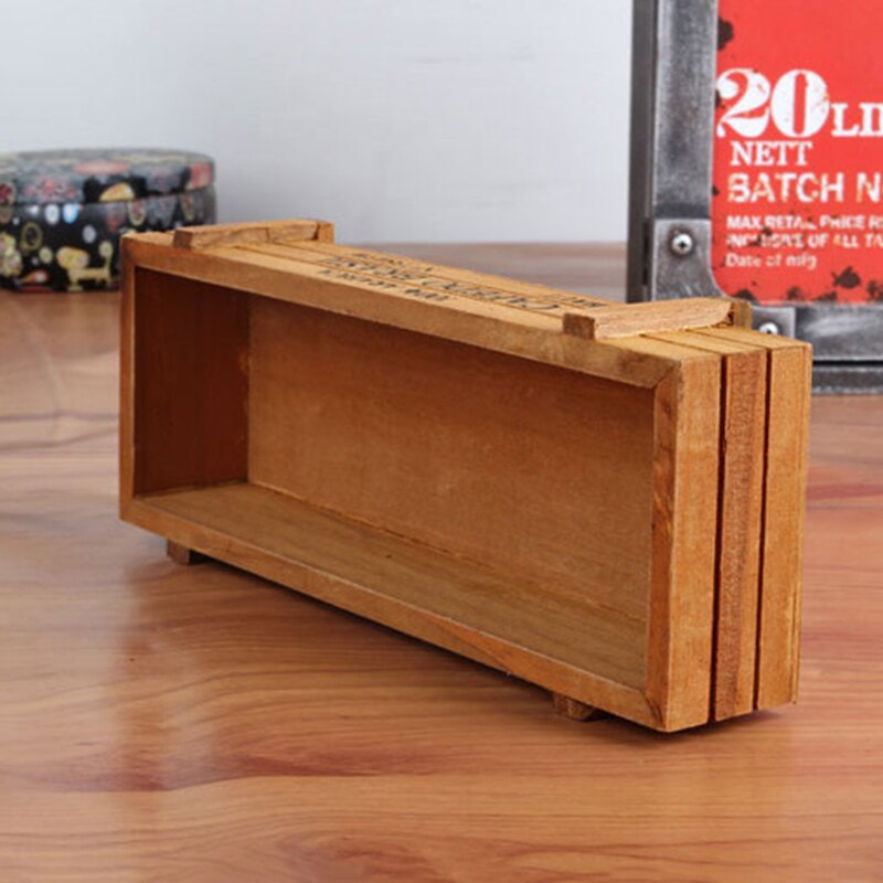 Rectangle Wooden Flower Pots Durable Plant Pot Seed Nursery Planter Box for Succulents Garden Supplies Home Decoration