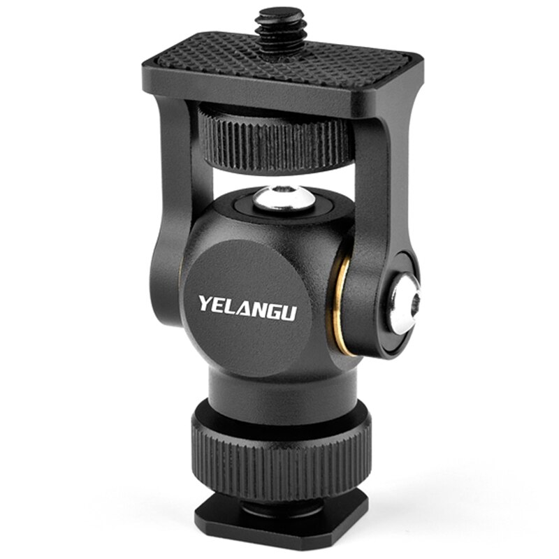 Yelangu Monitor Bracket Stand 360 Graden Roterende Monitor Mount Houder Met Koud Schoen Voor Dslr Camera Gimbal Mount
