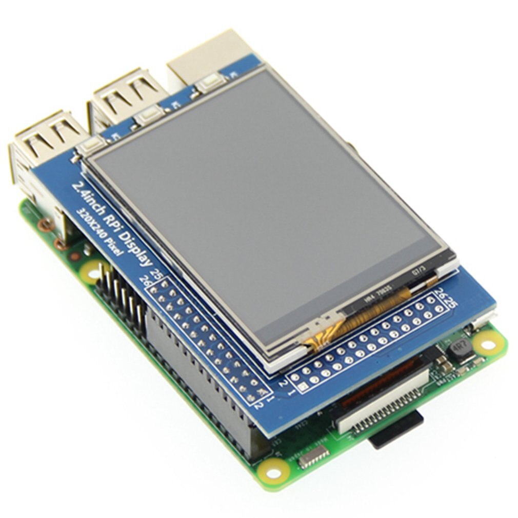 2.4inch RPi Display 2.4in TFT SPI Serial LCD Resolution 320*240 2.4inch LCD Display Module with Touch LED Backlight