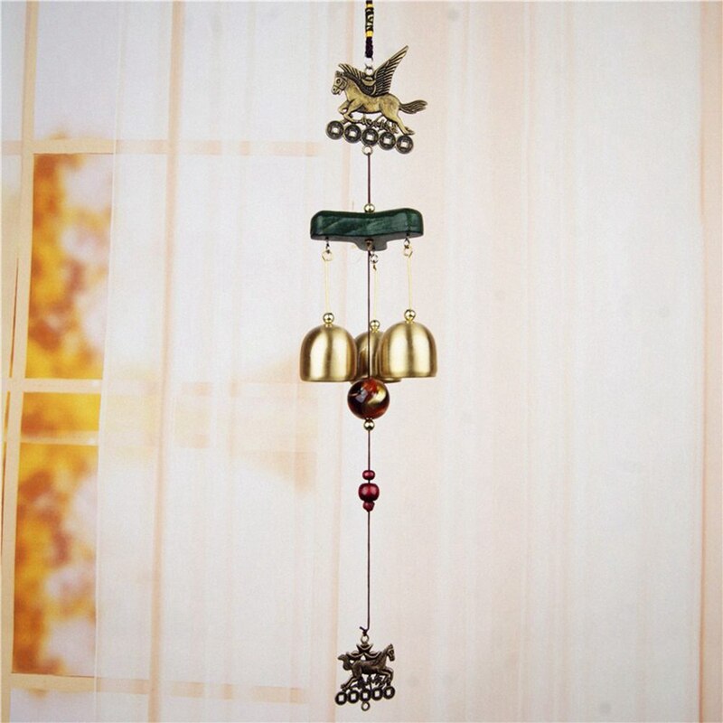 Windspiele Glocken Kupfer 3XBells Außen Garten Garten & Herrlich Gold Elefanten Platz-kartenhalter
