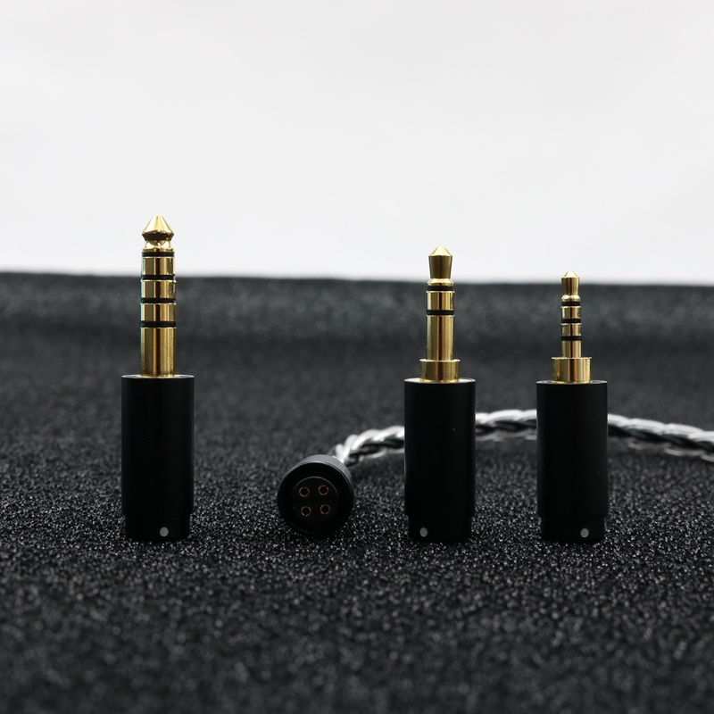 XINHS 8 Core Silver Black Silver Plated Cable Modular Cable with Replaceable Audio Plug: SKY BLUE