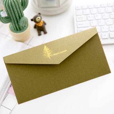 Sobre Vintage en blanco para postales, papel de papelería para Carta, escuela, oficina, boda, , , sobres de papel Kraft, 1 ud.: mustard green