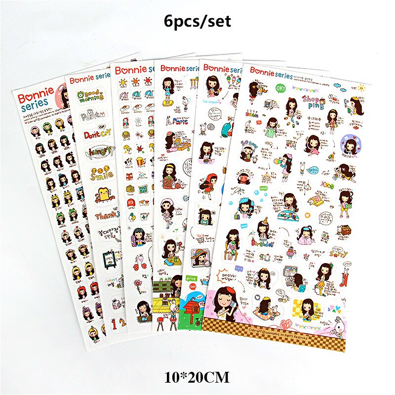 6 teile/satz Nette Katze Haustiere Tiere Lesezeichen Aufkleber Pvc Karikatur Aufkleber Tagebuch Aufkleber Sammelalbum Dekoration Aufkleber Schreibwaren: 151